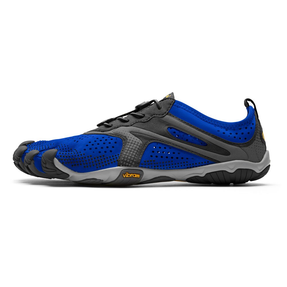 Vibram Five Fingers Mens V-Run - Hiking Shoes Blue/Black - NRE790438